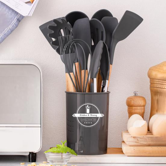 12 Pcs Silicone Cooking Utensils Kitchen Utensil Set 12 Pcs Silicone Cooking Utensils Kitchen Utensil Set